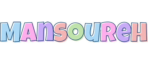 Mansoureh pastel logo