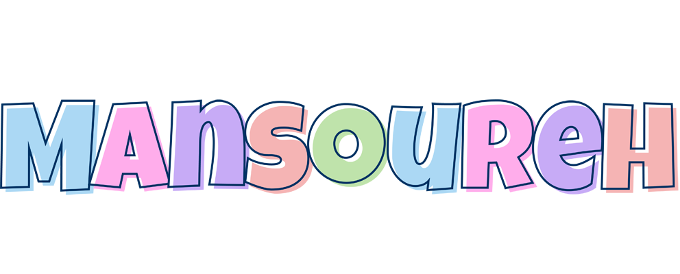 Mansoureh pastel logo