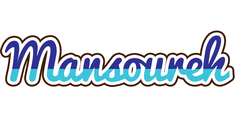 Mansoureh raining logo