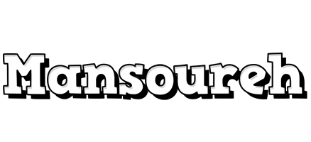 Mansoureh snowing logo