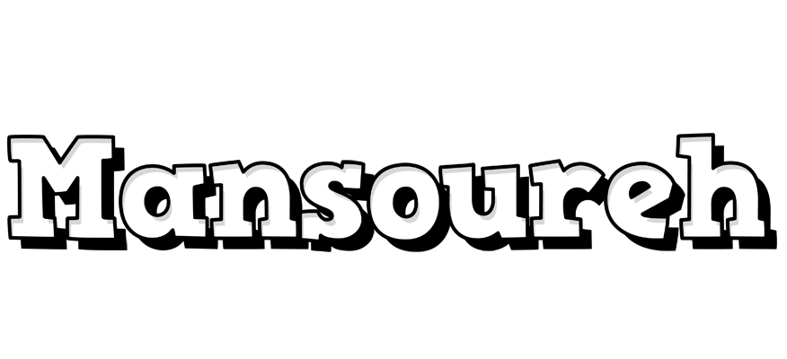 Mansoureh snowing logo