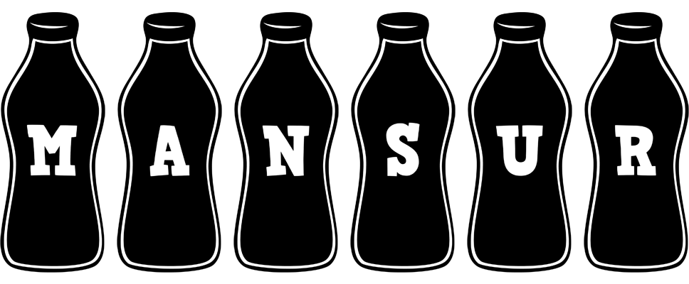 Mansur bottle logo