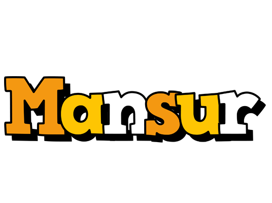 Mansur cartoon logo