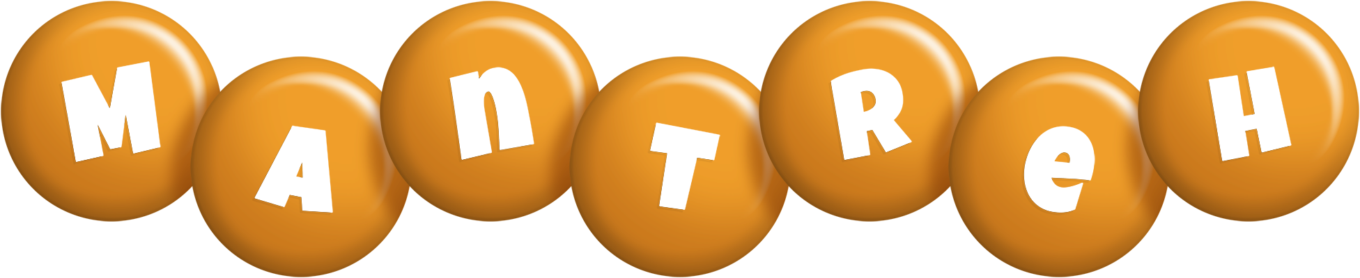 Mantreh candy-orange logo