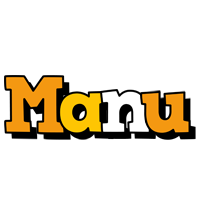 Manu cartoon logo