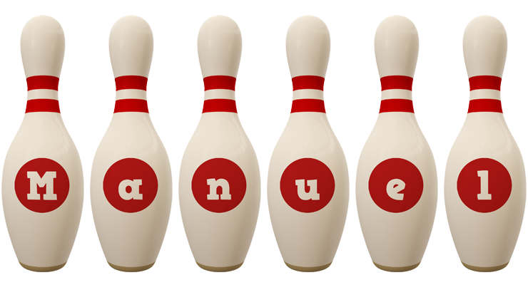 Manuel bowling-pin logo
