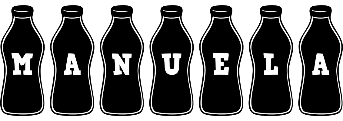 Manuela bottle logo