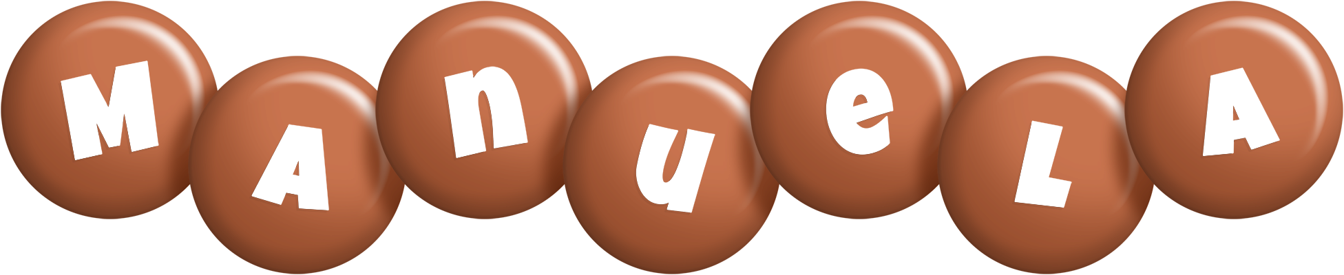 Manuela candy-brown logo