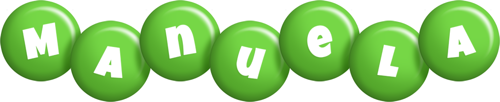 Manuela candy-green logo