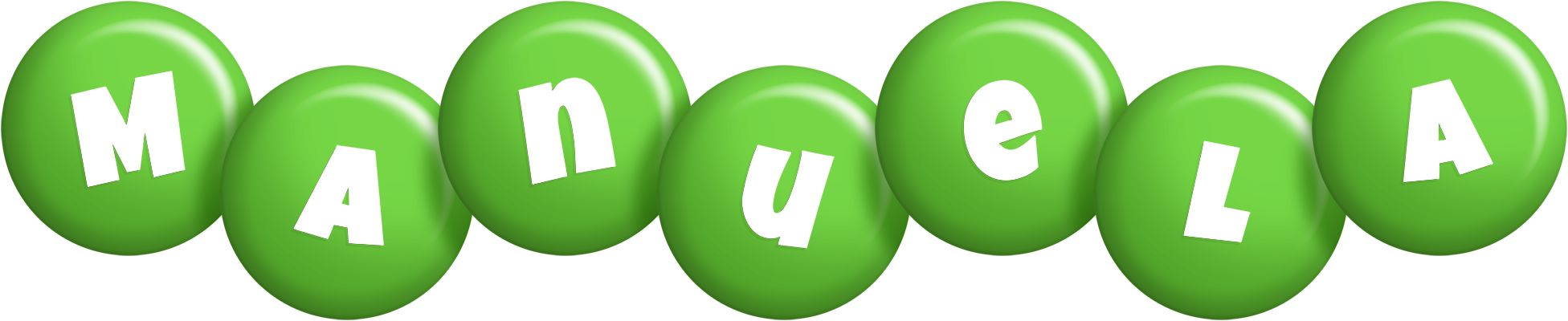 Manuela candy-green logo