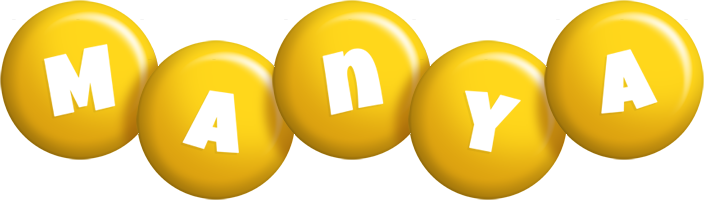 Manya candy-yellow logo