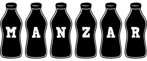 Manzar bottle logo