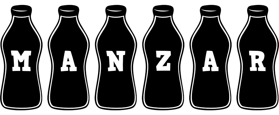 Manzar bottle logo