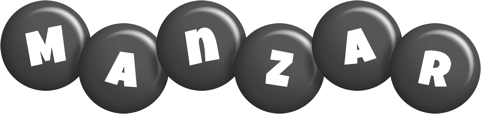 Manzar candy-black logo