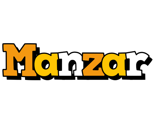 Manzar cartoon logo