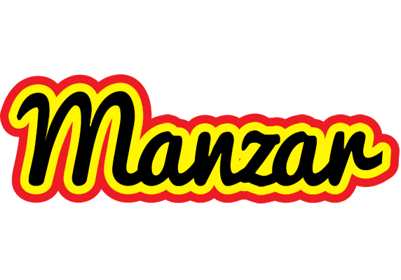 Manzar flaming logo
