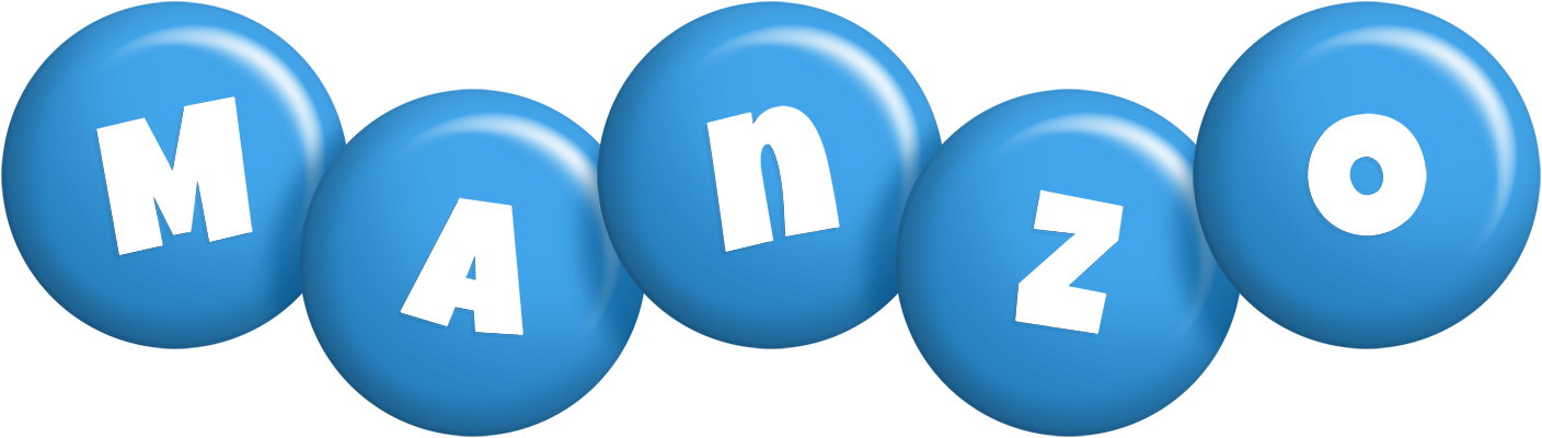 Manzo candy-blue logo