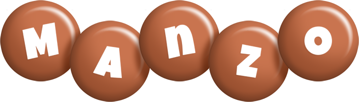 Manzo candy-brown logo