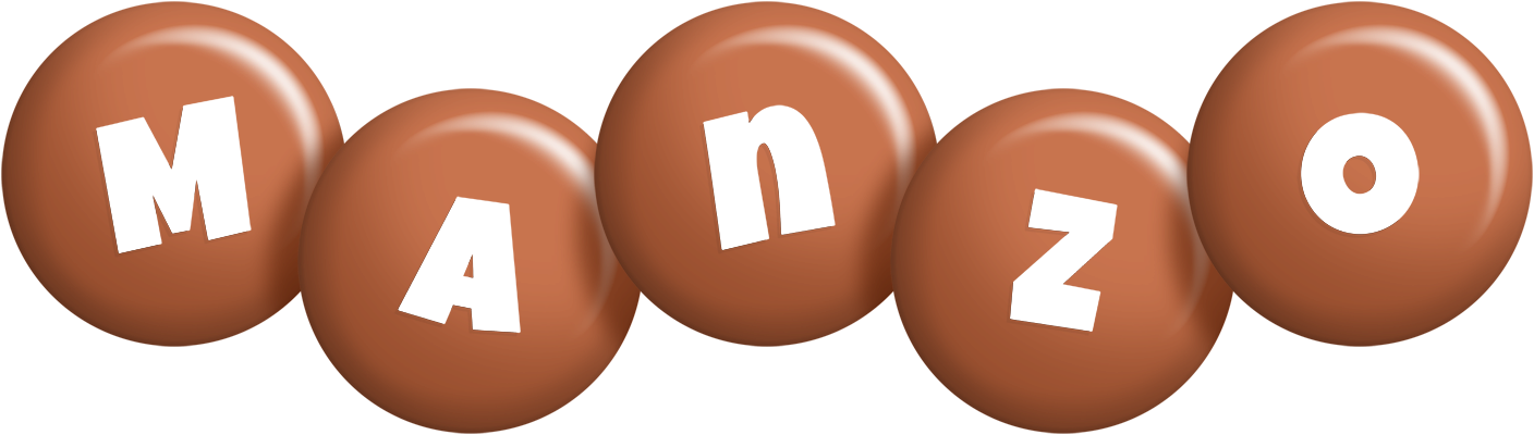 Manzo candy-brown logo