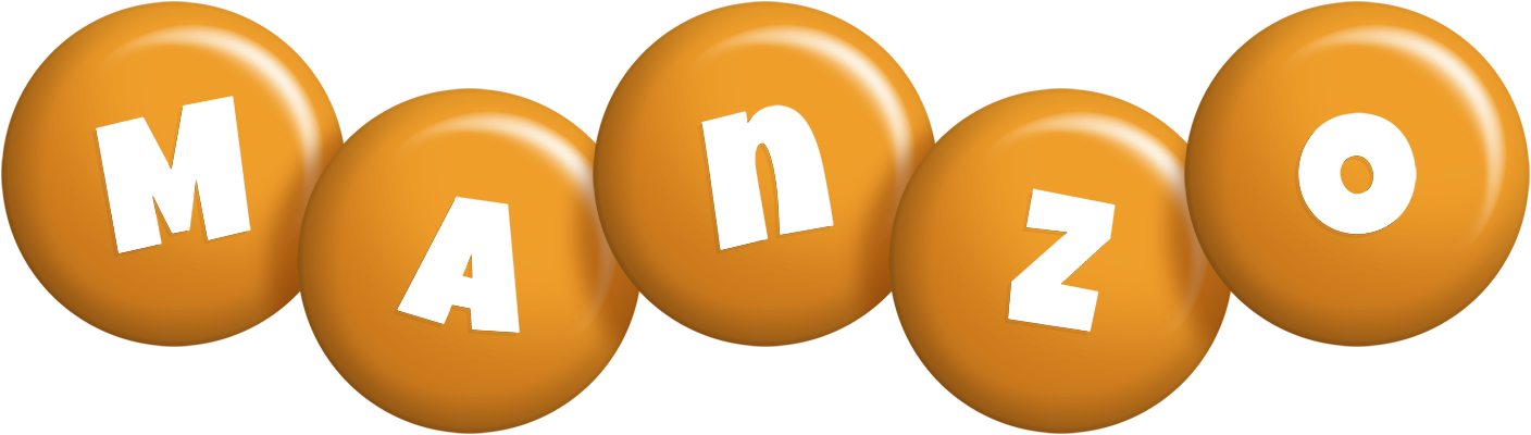Manzo candy-orange logo