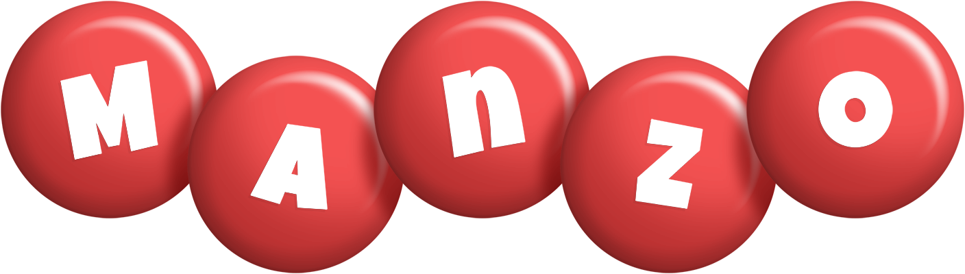 Manzo candy-red logo