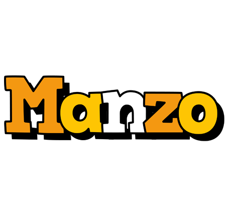 Manzo cartoon logo