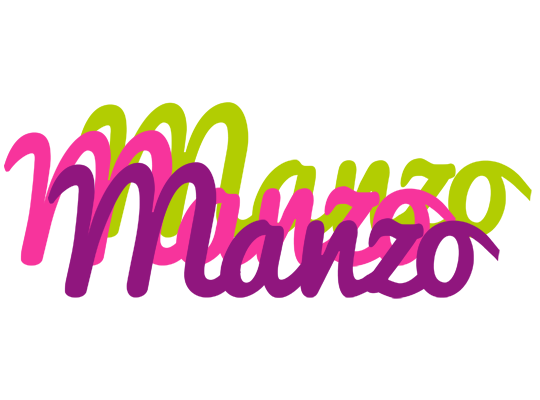 Manzo flowers logo