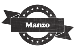 Manzo grunge logo