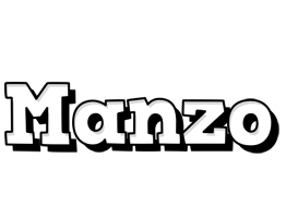 Manzo snowing logo