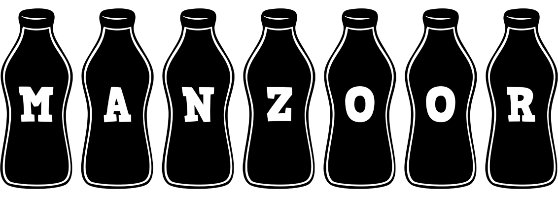 Manzoor bottle logo
