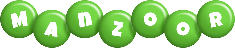 Manzoor candy-green logo