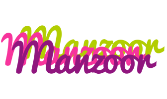 Manzoor flowers logo