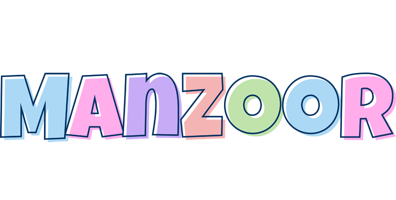 Manzoor pastel logo