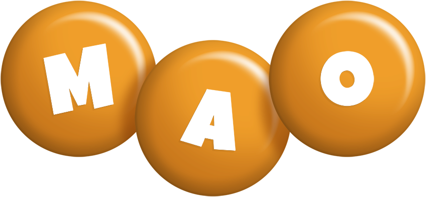 Mao candy-orange logo