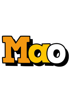 Mao cartoon logo
