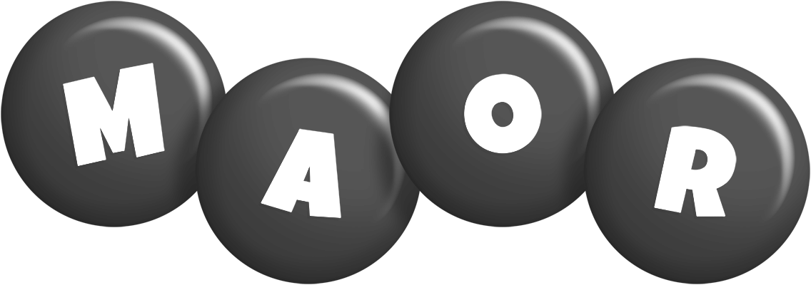 Maor candy-black logo