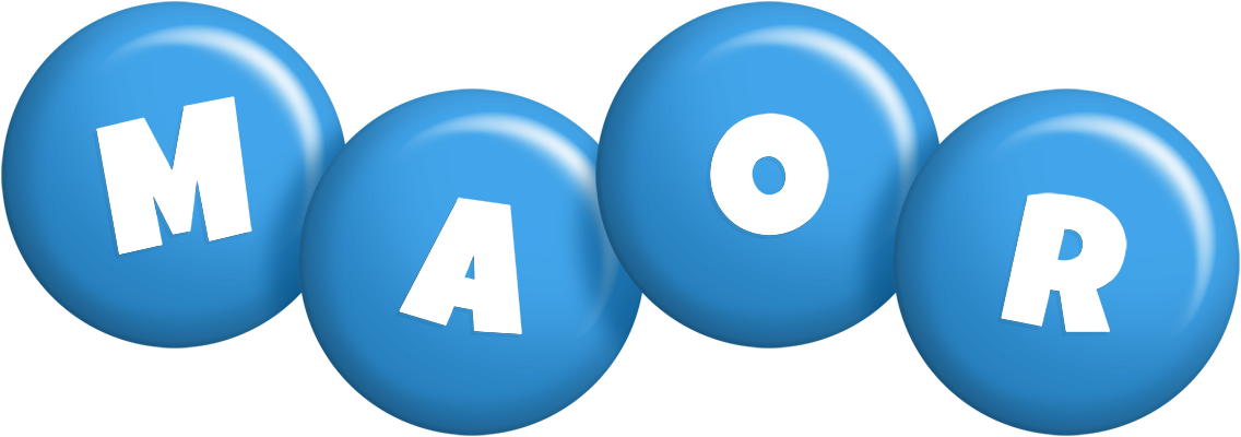 Maor candy-blue logo