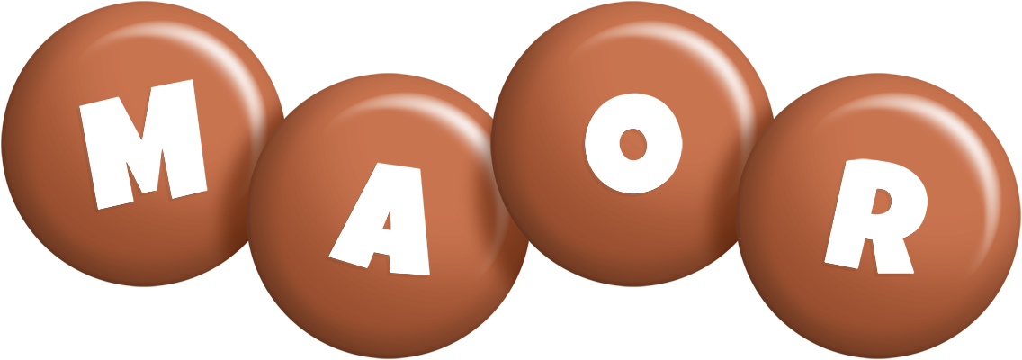 Maor candy-brown logo