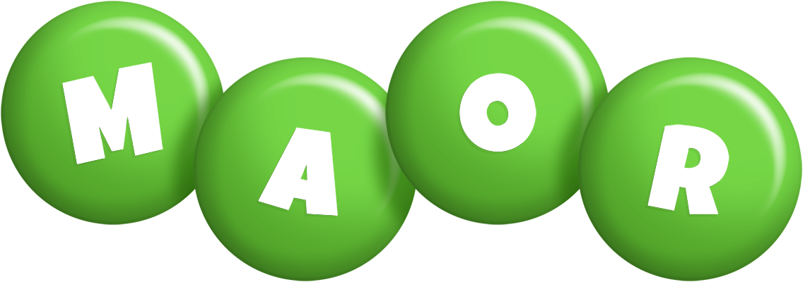 Maor candy-green logo