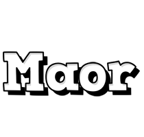 Maor snowing logo