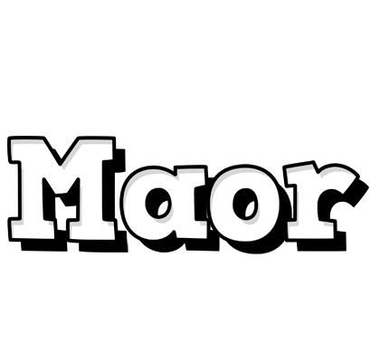 Maor snowing logo