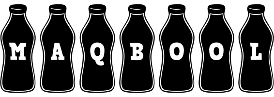 Maqbool bottle logo