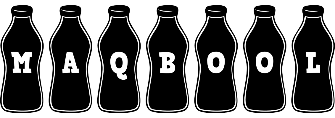 Maqbool bottle logo