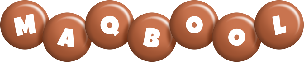 Maqbool candy-brown logo