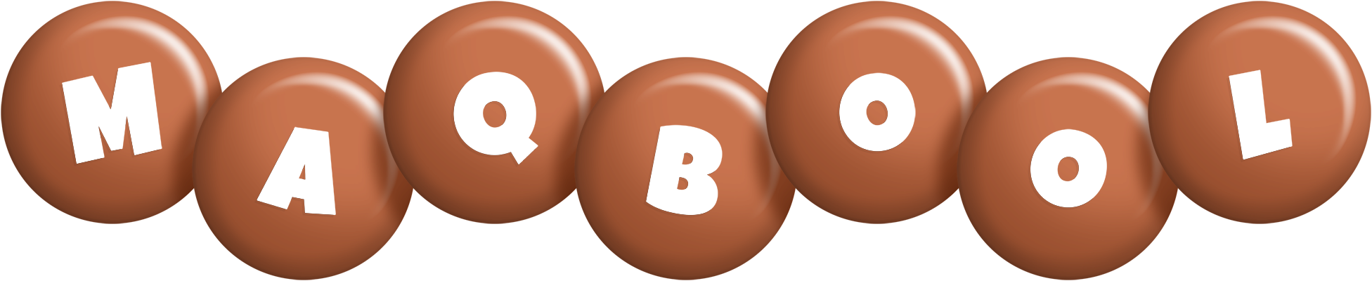 Maqbool candy-brown logo