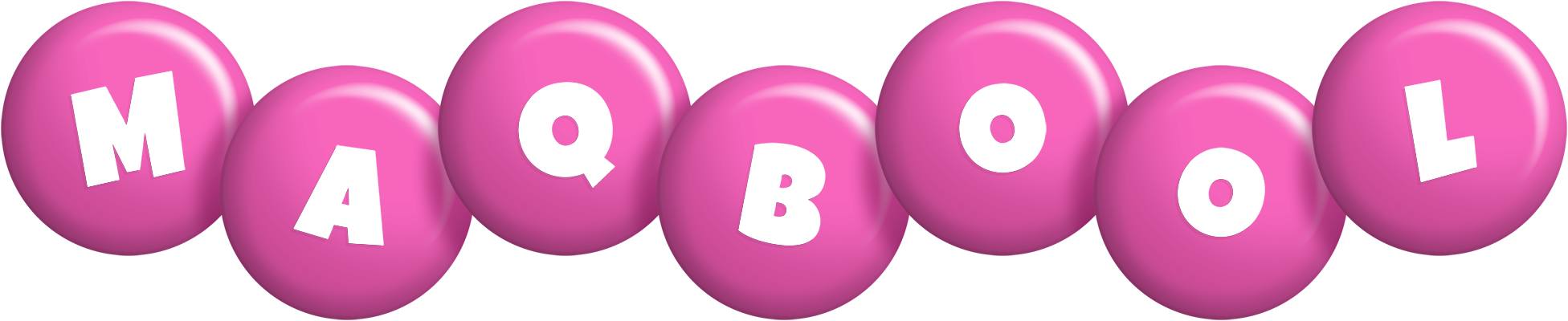 Maqbool candy-pink logo