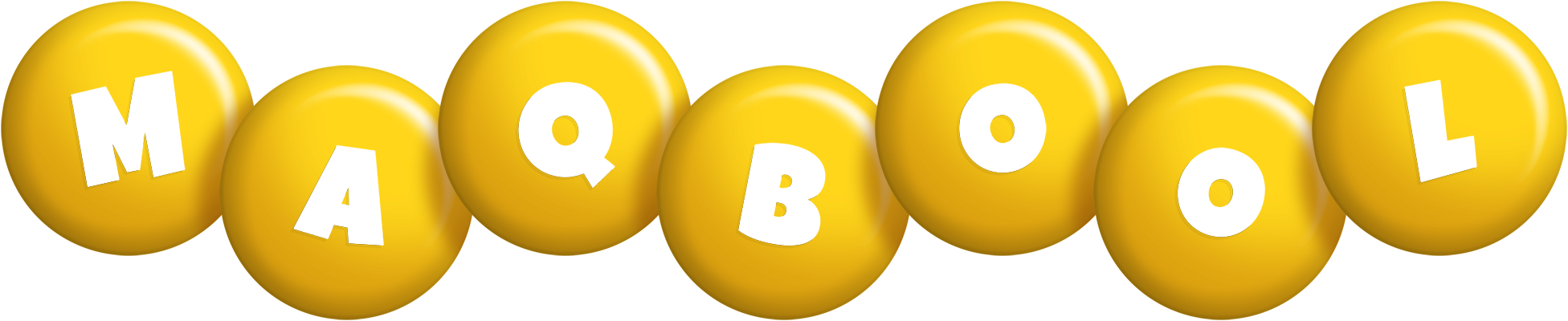 Maqbool candy-yellow logo