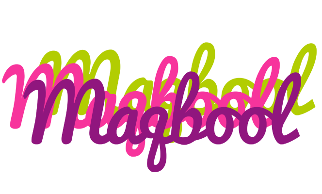 Maqbool flowers logo