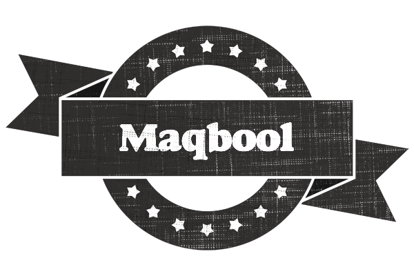 Maqbool grunge logo