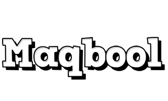 Maqbool snowing logo